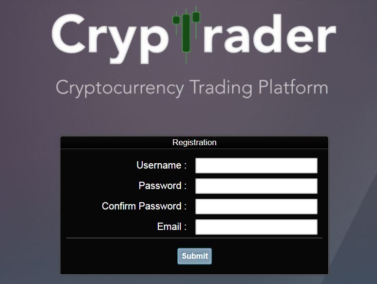 Crypto Market Trader Register