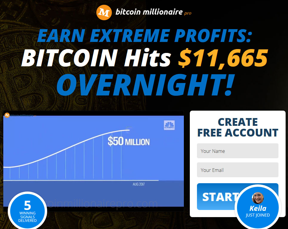 Bitcoin Millionaire signup